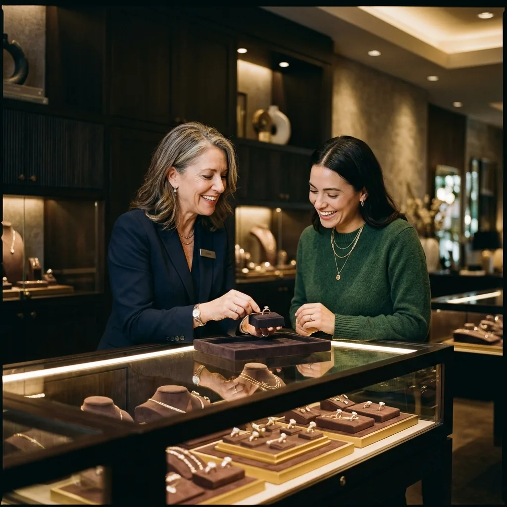 Coin Mart jewelers assisting a customer