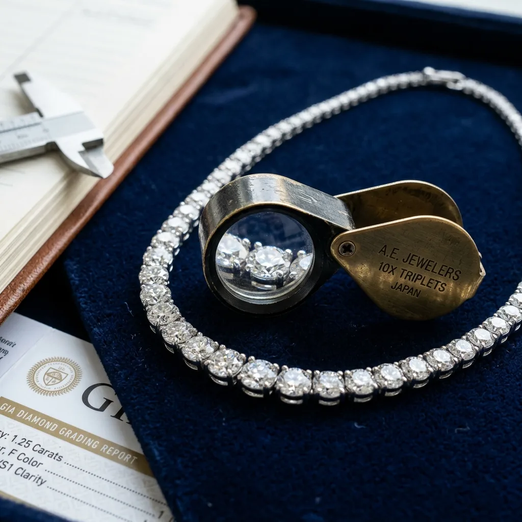 Jewelry evaluation with loupe